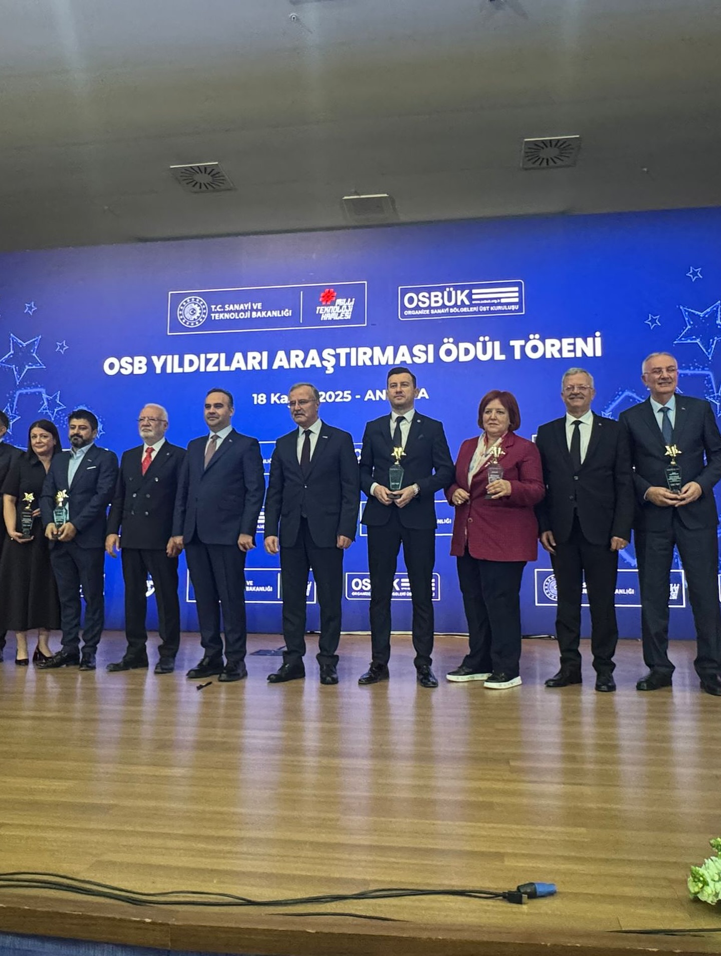 OSBÜK , OSB YILDIZLARI ARAŞTIRMASI ÖDÜL TÖRENİ