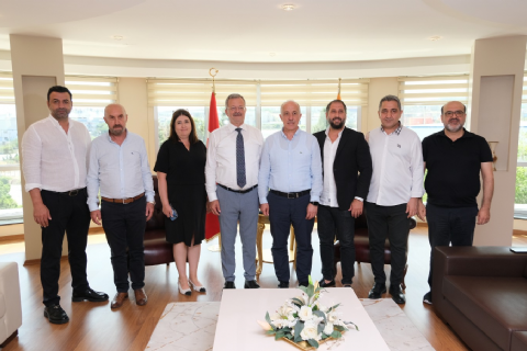 AKDENİZ BELEDİYE BAŞKANI MUSTAFA GÜLTAK MTOSB'Yİ ZİYARET ETTİ