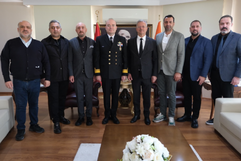 AKDENİZ BÖLGE KOMUTANI TUĞAMİRAL SONER KAZANKAYA  BÖLGEMİZİ ZİYARET ETTİ