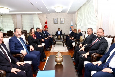 BAKAN YARDIMCIMIZ SN ORUÇ BABA İNAN , VALİMİZ SN ATİLLA TOROS U  ZİYARET ETTİ