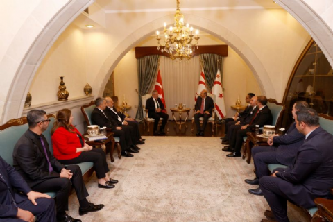 CUMHURBAŞKANI ERSİN TATAR, MTOSB YÖNETİMİNİ KABUL ETTİ