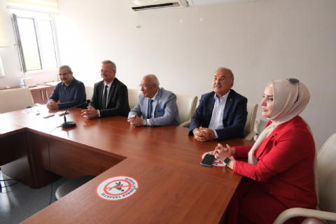 İYİ PARTİ MİLLETVEKİLİ ADAYI BURHANETTİN KOCAMAZ MTOSBYİ ZİYARET ETTİ