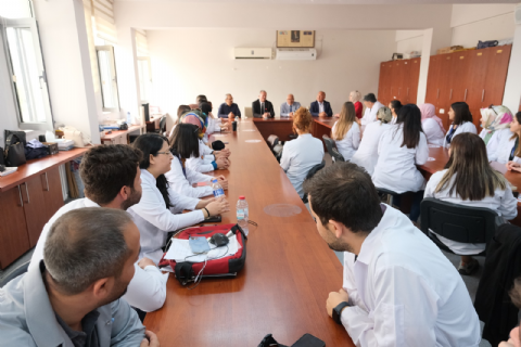 İYİ PARTİ MİLLETVEKİLİ ADAYI BURHANETTİN KOCAMAZ MTOSBYİ ZİYARET ETTİ