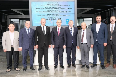 KOCAELİ VALİSİ VE BERABERİNDEKİ İŞ İNSANLARI HEYETİ BÖLGEMİZİ ZİYARET ETTİ