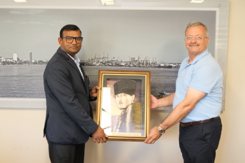 Mersin Liman İşletmesi (MIP) Genel Müdürü Ajay Kumar Singh, MTOSB'yi ziyaret etti