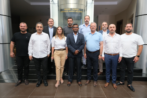 Mersin Liman İşletmesi (MIP) Genel Müdürü Ajay Kumar Singh, MTOSB'yi ziyaret etti