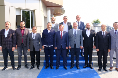 MERSİN VERGİ DAİRESİ BAŞKANI  SEYFETTİN BAYSAL VE GRUP MÜDÜRLERİNDEN  BÖLGEMİZE ZİYARET