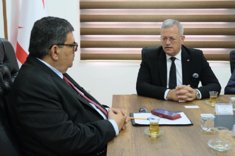 MTOSB YÖNETİMİ KKTC MALİYE BAKANLIĞINI ZİYARET ETTİ