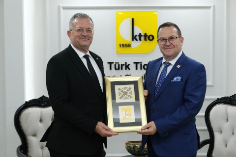 MTOSB YÖNETİMİNDEN KKTO BAŞKANINA ZİYARET