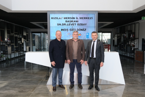 MTSO YÖNETİM KURULU VE KIZILAY MERSİN ŞUBE BAŞKANI BÖLGEMİZİ ZİYARET ETTİ