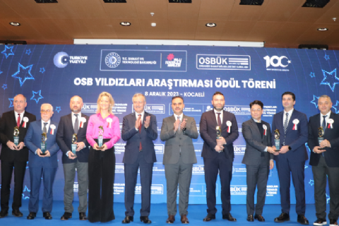 OSB YILDIZLARI ÖDÜL TÖRENİ GERÇEKLEŞTİRİLDİ