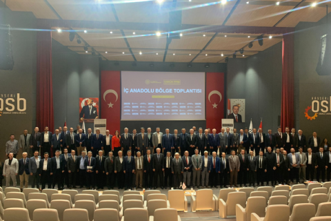 OSBÜK İÇ ANADOLU BÖLGE TOPLANTISI SANAYİ VE TEKNOLOJİ BAKAN YARDIMCISI İNAN'IN KATILIMI İLE GERÇEKLEŞTİRİLDİ