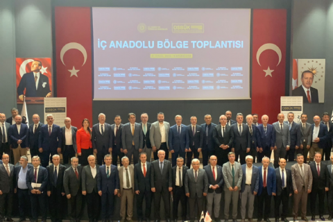 OSBÜK İÇ ANADOLU BÖLGE TOPLANTISI SANAYİ VE TEKNOLOJİ BAKAN YARDIMCISI İNAN'IN KATILIMI İLE GERÇEKLEŞTİRİLDİ