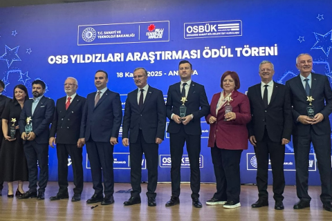 OSBÜK , OSB YILDIZLARI ARAŞTIRMASI ÖDÜL TÖRENİ