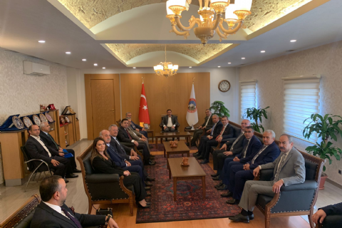 OSBÜK YÖNETİMİ KAYSERİDE BİR DİZİ ZİYARET GERÇEKLEŞTİRDİ
