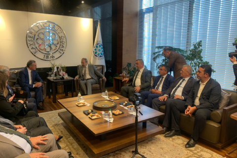 OSBÜK YÖNETİMİ KAYSERİDE BİR DİZİ ZİYARET GERÇEKLEŞTİRDİ